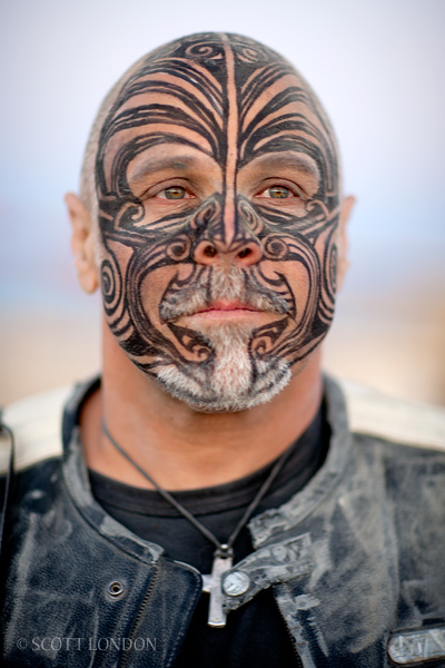 Man With Painted Face