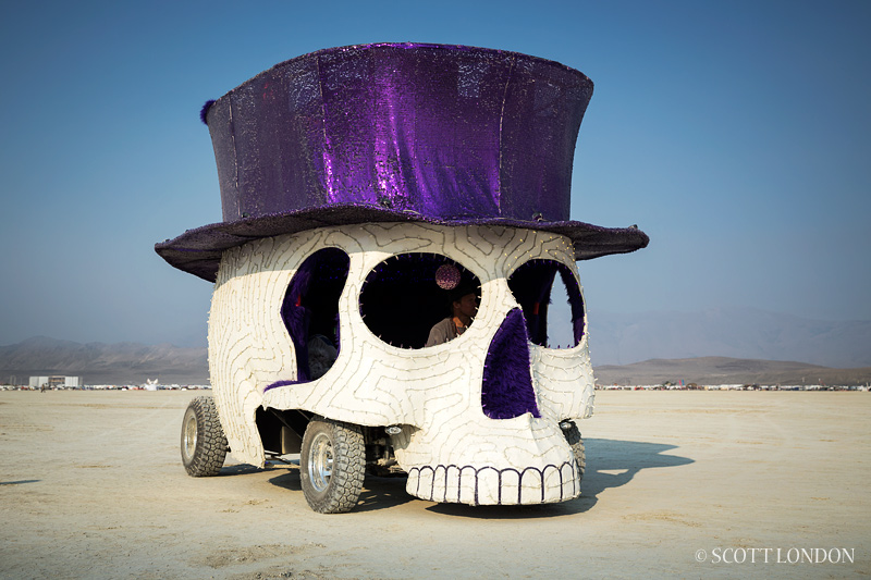 Numbskull, an art car at Burning Man 2013 (Photo by Scott London)