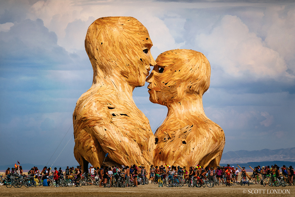 Embrace at Burning Man 2014 (Photo by Scott London)