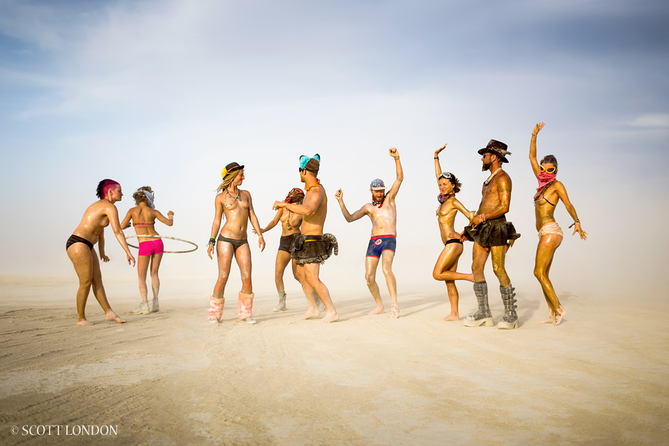 Dance Party at Glitter Camp at Burning Man 2014 (Photo by Scott London)