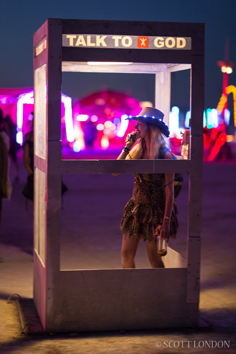 The God Phone at Red Lightning at Burning Man 2014 (Photo by Scott London)
