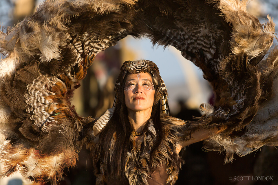 Ildiko at the Temple of Grace at Burning Man 2014 (Photo by Scott London)