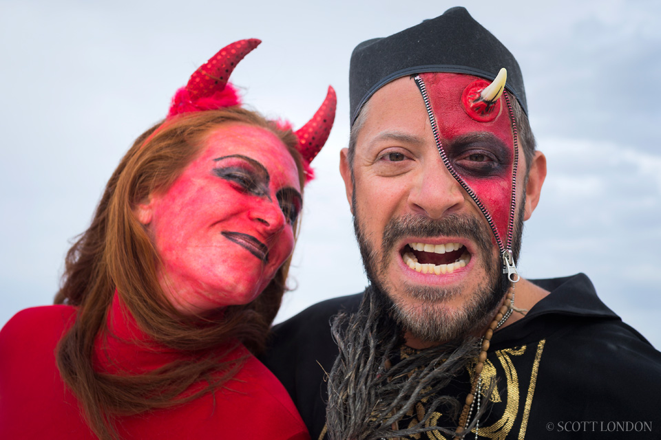 Playful demons at Burning Man 2014 (Photo by Scott London)