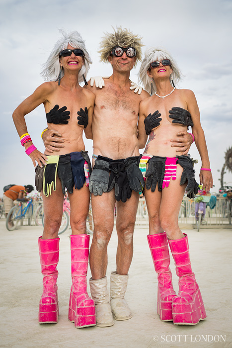 A fun-loving threesome from Telluride, Colorado, called themselves the Bible Belt Rejects (Photo by Scott London)