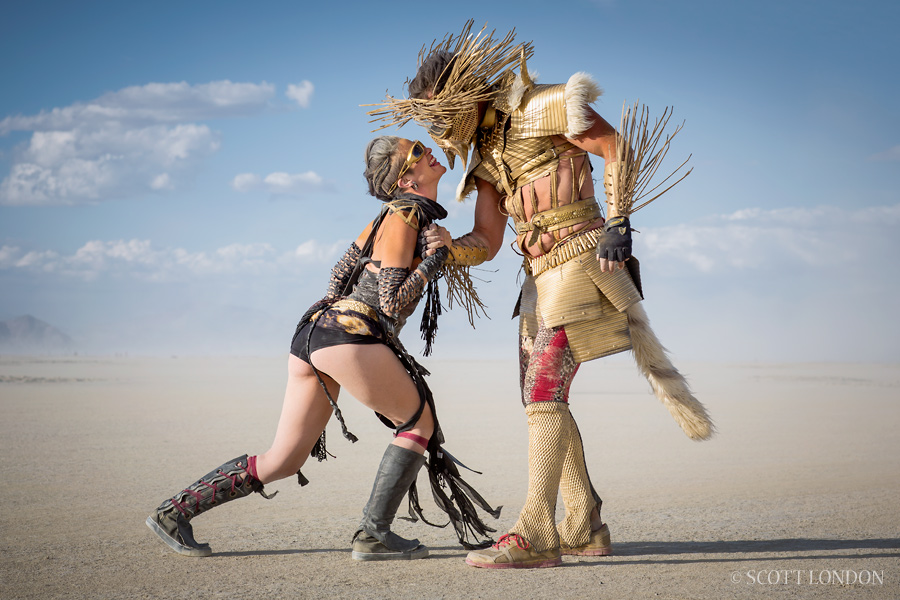 Mirror and Optik at Burning Man 2015. (Photo by Scott London)