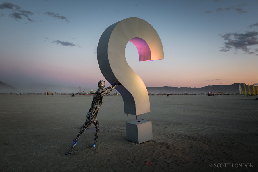 Identity Awareness, an installation by Shane Pitzer at Burning Man 2015. (Photo by Scott London)