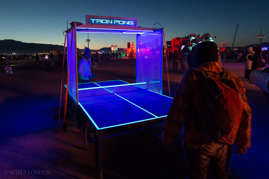 Tron Pong at Burning Man 2015. (Photo by Scott London)