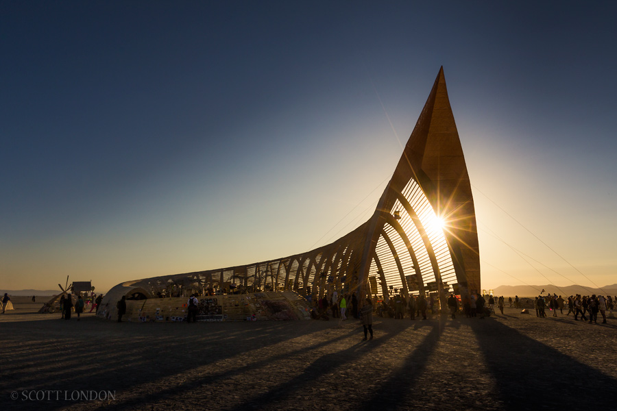 The Temple of Promise at Burning Man 2015. (Photo by Scott London)