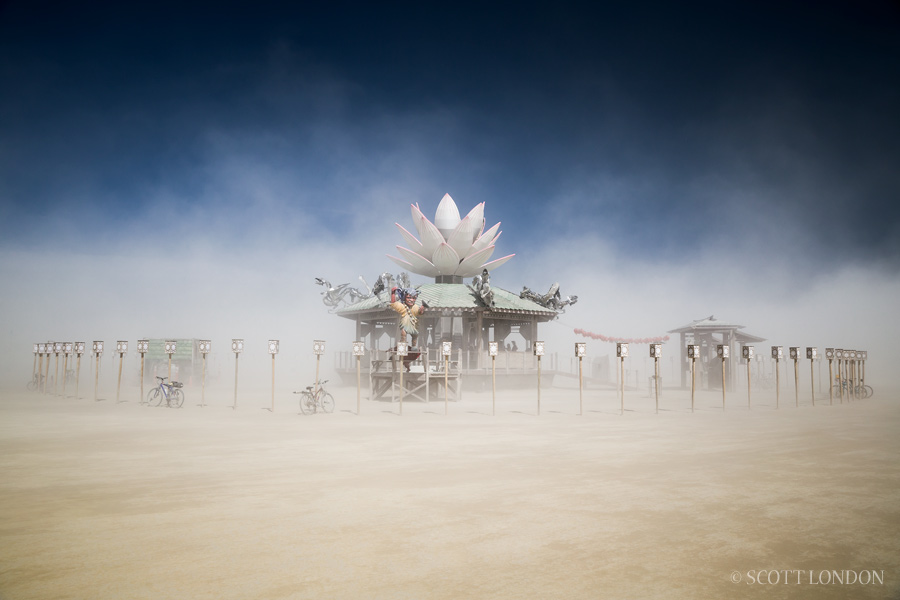 Mazu Goddess of the Empty Sea, an art installation at Burning Man 2015. (Photo by Scott London)