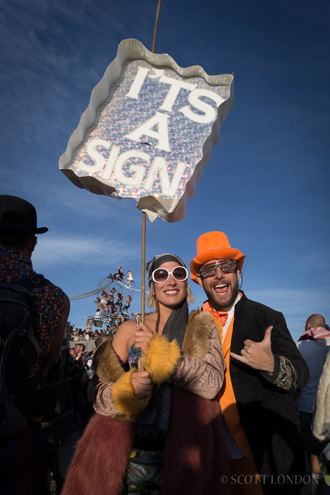 It's a Sign at Burning Man 2015. (Photo by Scott London)