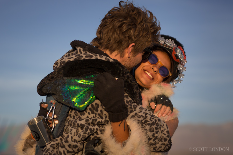 Jüriel and Sara at Burning Man 2015. (Photo by Scott London)