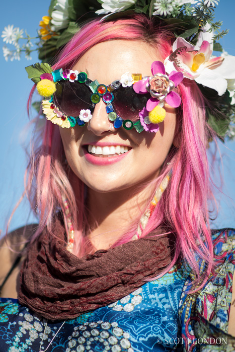 Flowergirl at Burning Man 2015. (Photo by Scott London)