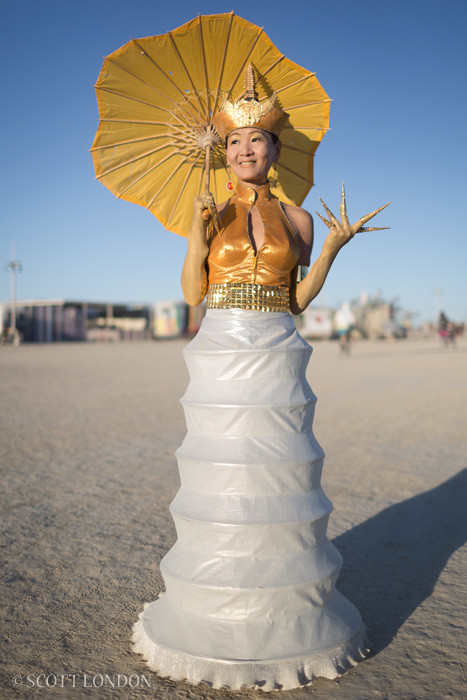 Pagoda Lantern at Burning Man 2015. (Photo by Scott London)