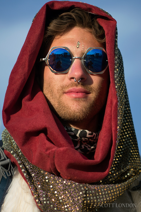 Luke looking fabulous at Robot Heart at Burning Man 2015. (Photo by Scott London)