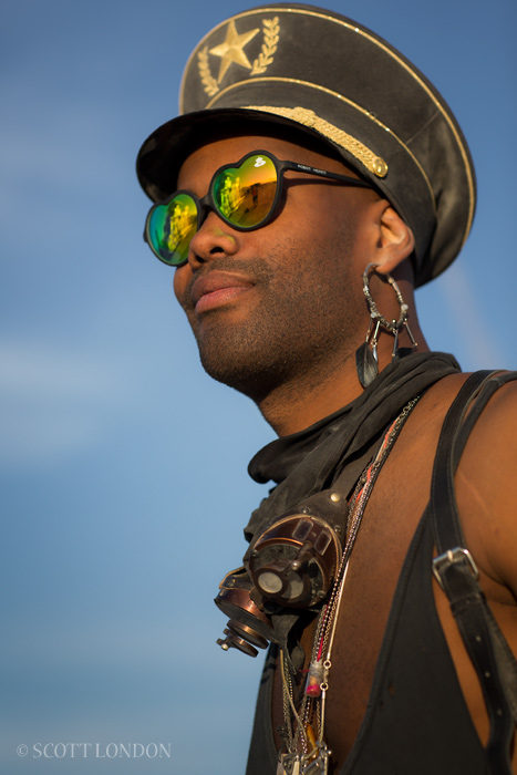 Jermaine at Robot Heart at Burning Man 2015. (Photo by Scott London)