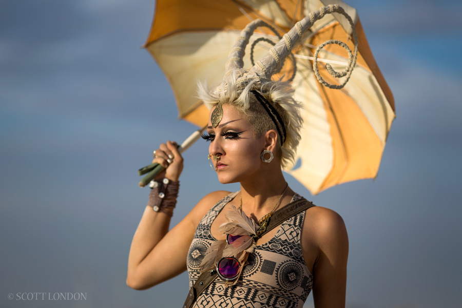 Alina at Burning Man 2016. (Photo by Scott London)