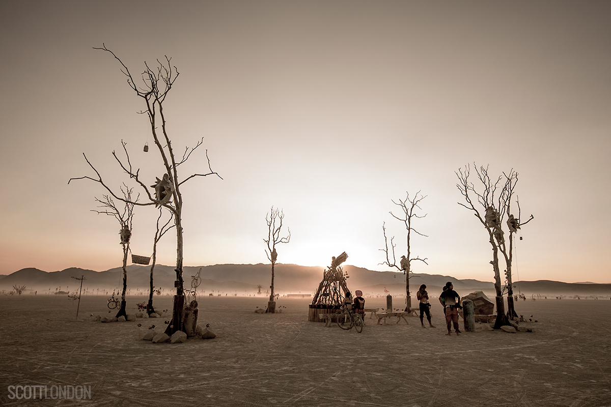Sysimetsä, an art installation at Burning Man 2017. (Photo by Scott London)