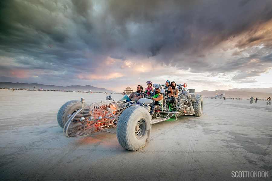 Mister Fusion, an art car by Henry Chang at Burning Man 2017. (Photo by Scott London)