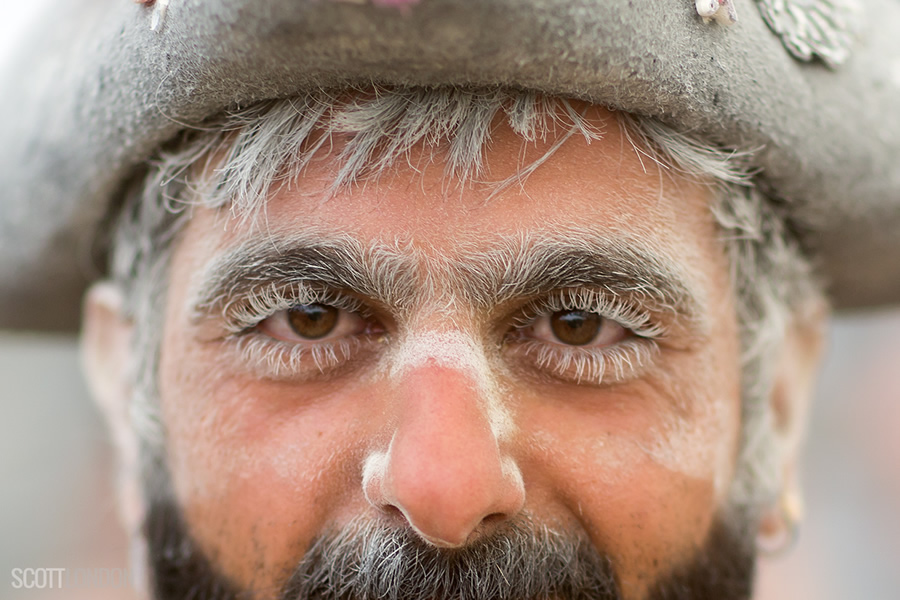Dusty face after a dust storm at Burning Man. (Photo by Scott London)