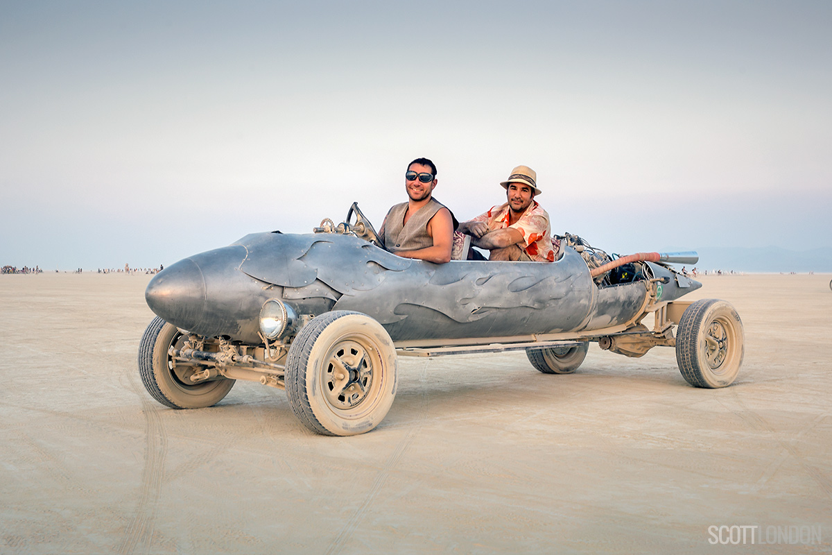 The Rocket Car at Burning Man 2017. (Photo by Scott London)