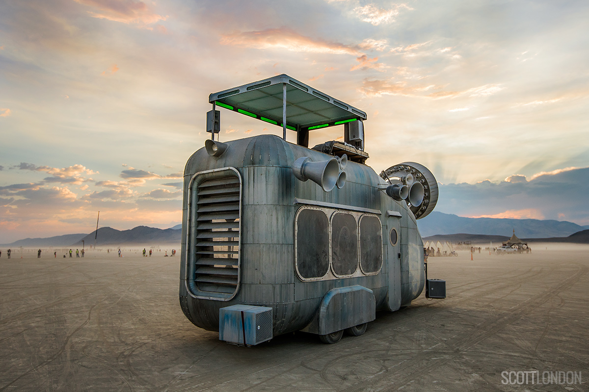 The Gru Car at Burning Man 2017. (Photo by Scott London)