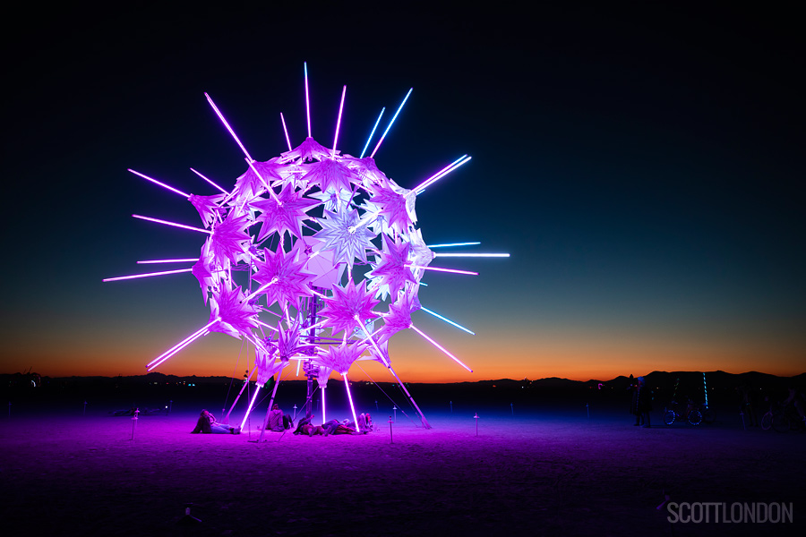 RadiaLumia, an installation by the Foldhaus Collective at Burning Man 2018. (Photo by Scott London)
