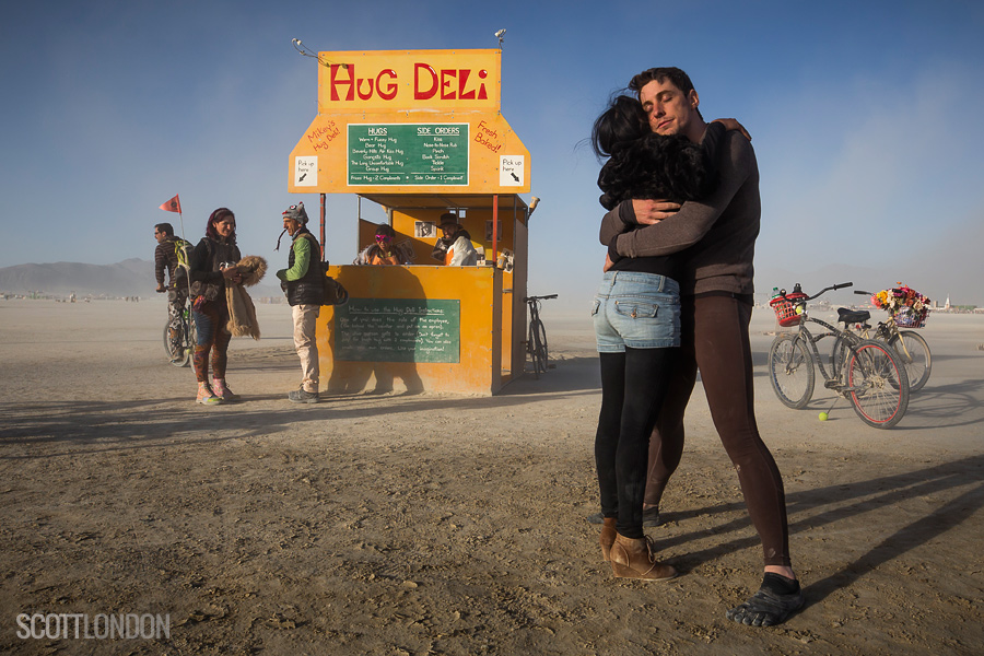 Mikey's Hug Deli at Burning Man 2018. (Photo by Scott London)