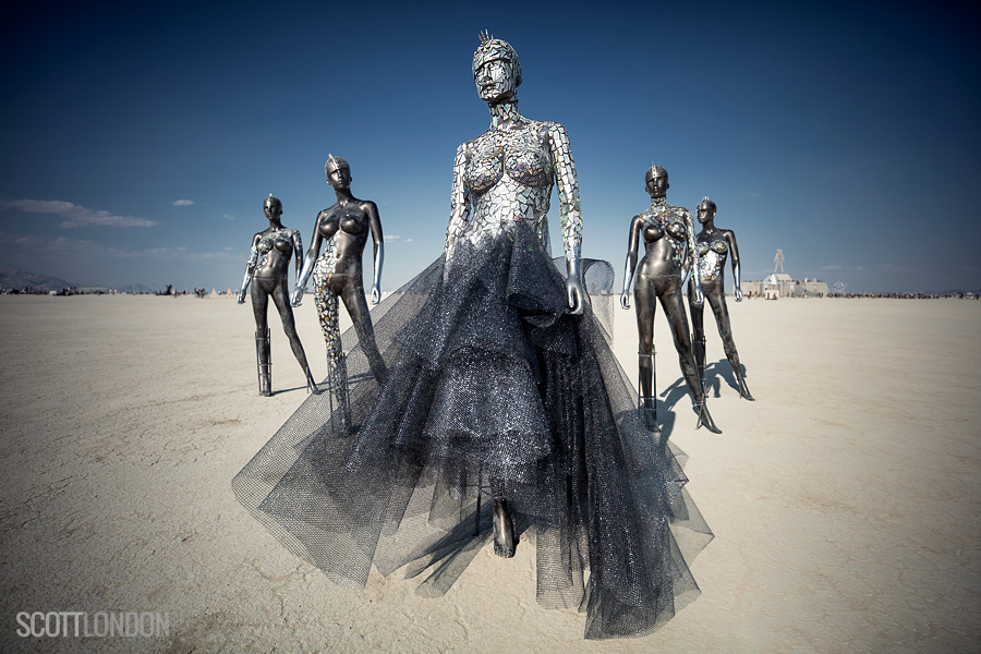 2048 Theodora, an installation by the Blue Lotus art collective at Burning Man 2018. (Photo by Scott London)
