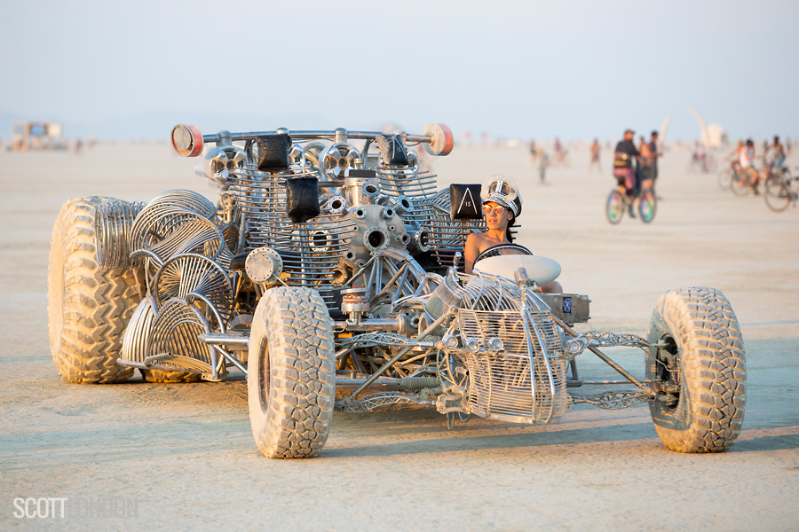 Mister Fusion, an art car by Henry Chang at Burning Man 2018. (Photo by Scott London)