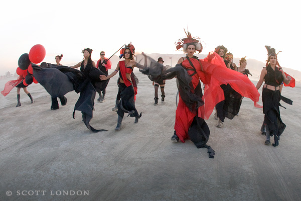 The Red and Black Procession