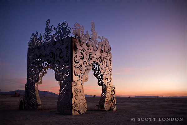 Holding Flame at Dawn