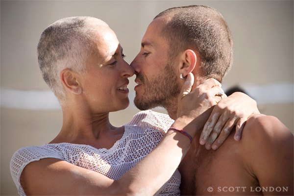 A Couple Dancing at Center Camp