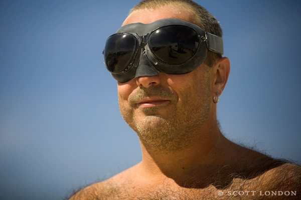 Benoit in His Goggles