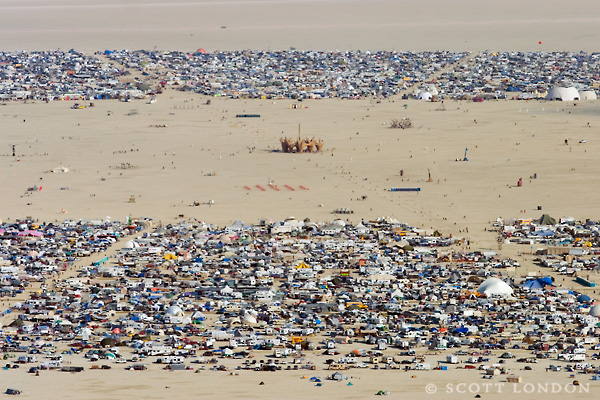 Aerial of the Man