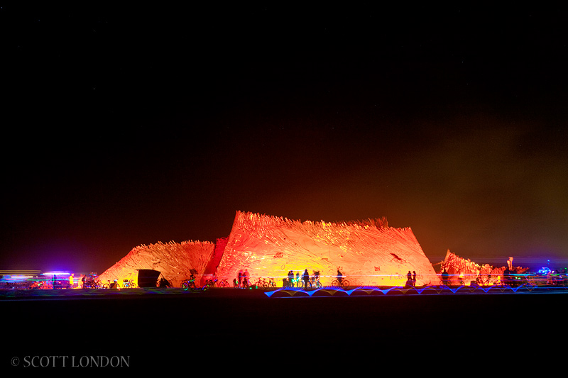 Temple of Flux at Night