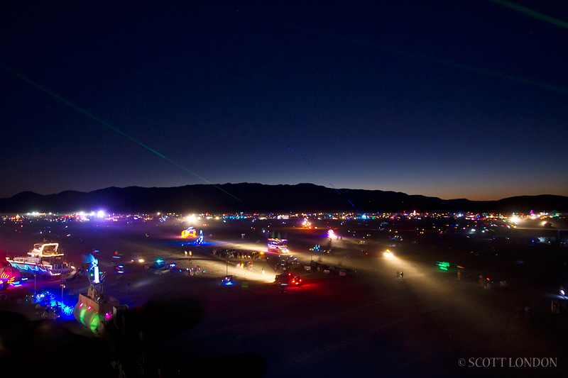 Night Falls on the Playa