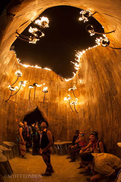 Xylophage, an installation by The Flaming Lotus Girls at Burning Man 2013 (Photo by Scott London)