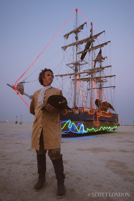 Scott and Elizabeth at Burning Man 2013 (Photo by Scott London)