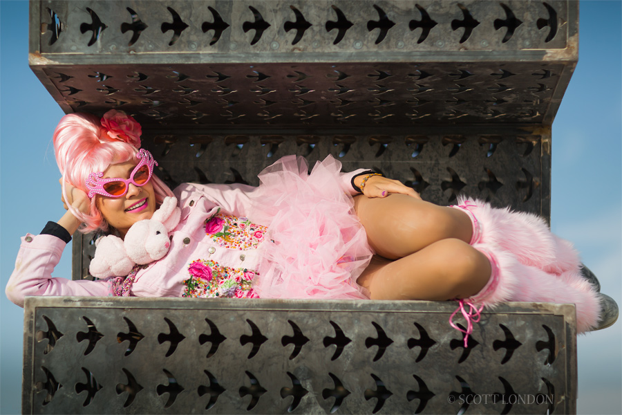 A hashtag installation by Laura Kimpton and Jeff Schomberg at Burning Man 2016. (Photo by Scott London)
