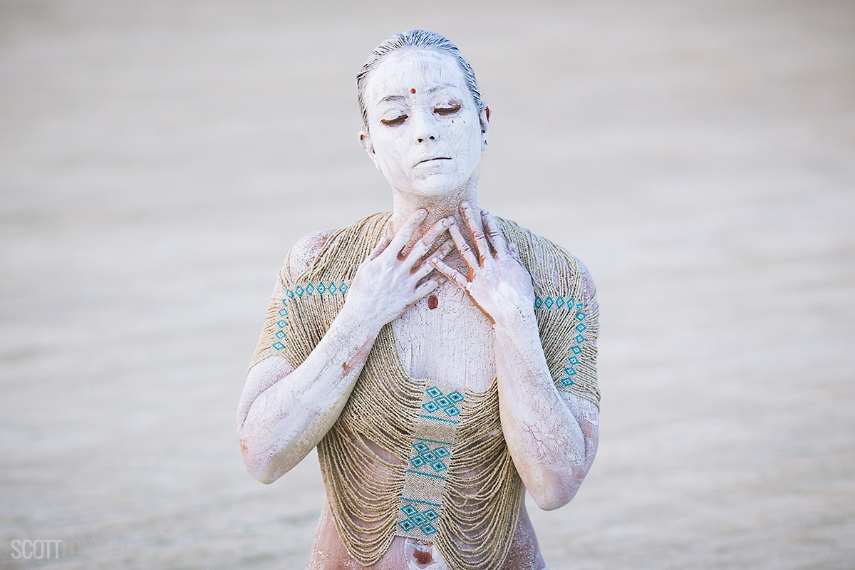 Ecstatic Sound Oasis, a ritual performance piece at Burning Man 2017 (Photo by Scott London)