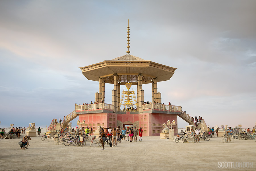 The Man Pavillion at Burning Man 2017. (Photo by Scott London)