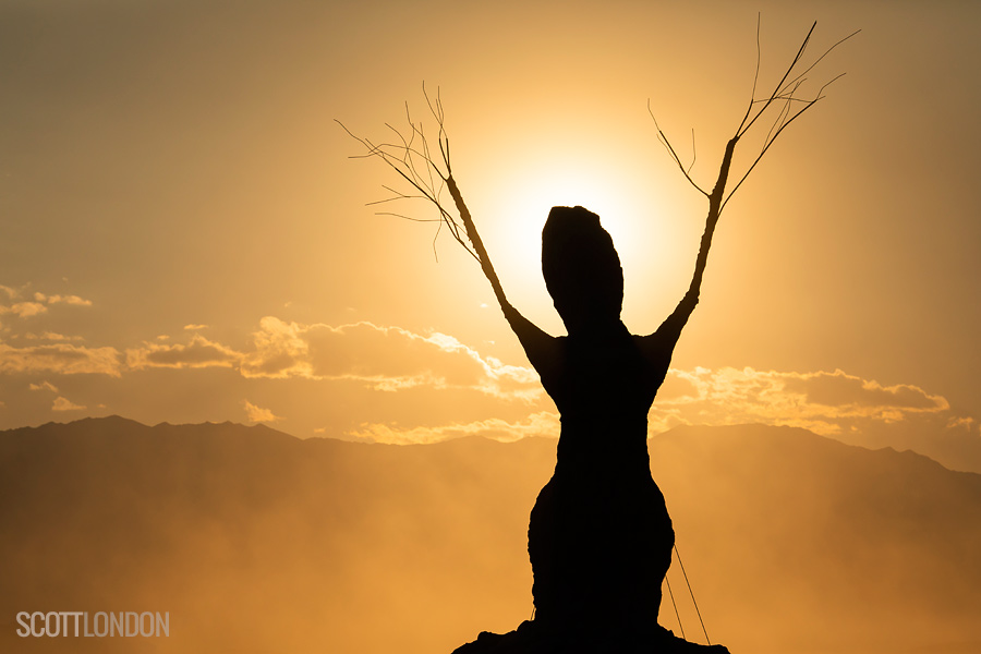 Detail from Pacha Mama, an installation by Los Angeles artist Juan Manuel Ramal at Burning Man 2018. (Photo by Scott London)